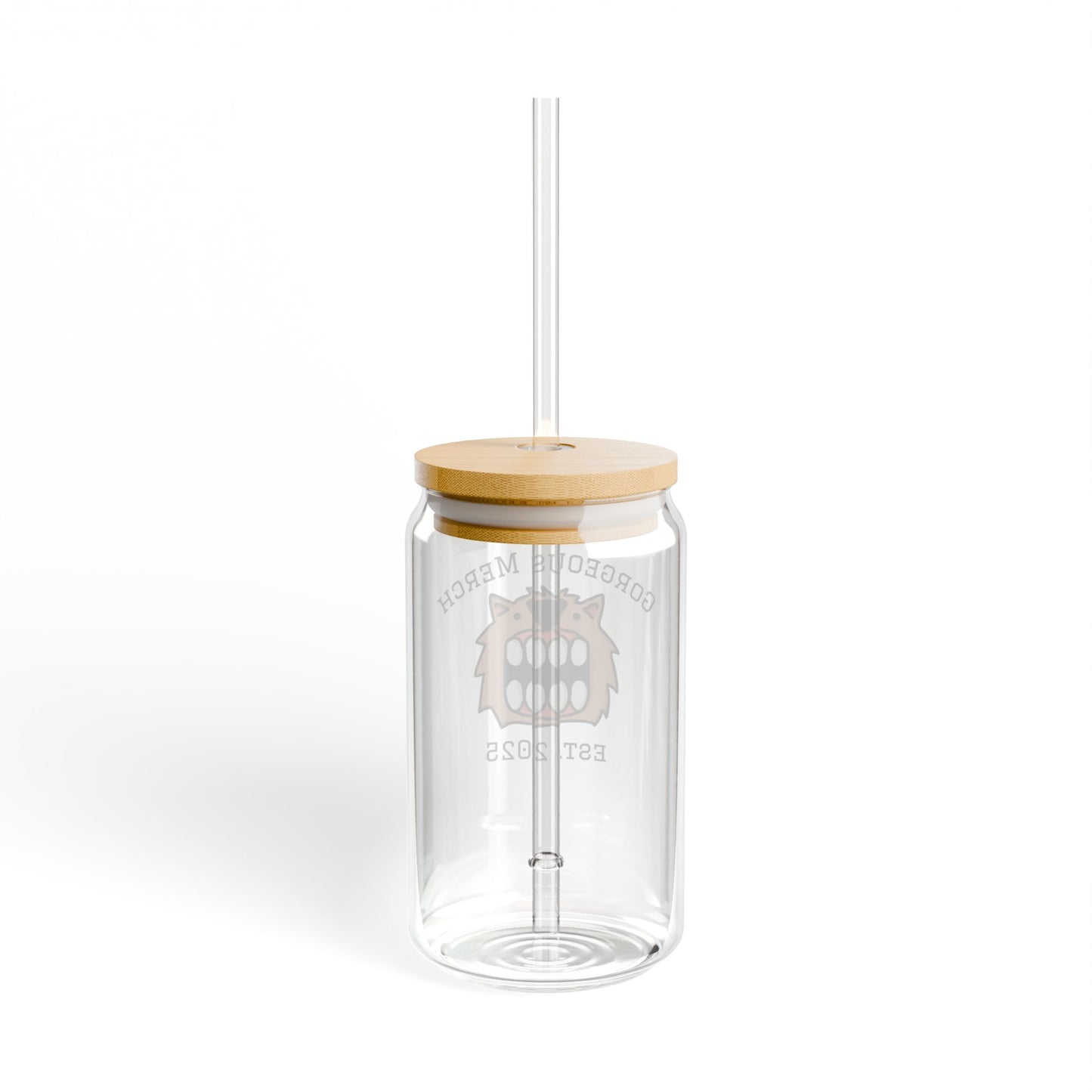 Gorgeous Merch Sipper Glass - 16oz with Bamboo Lid - Perfect for Any Occasion