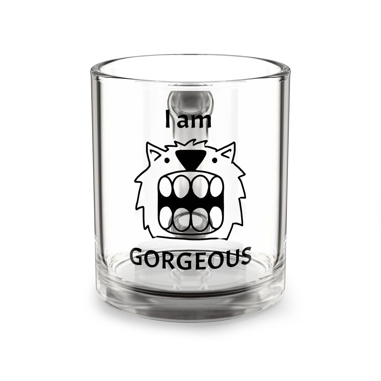 Gorgeous Merch Glass Mug, 10oz