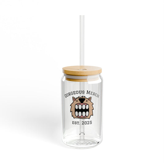 Gorgeous Merch Sipper Glass - 16oz with Bamboo Lid - Perfect for Any Occasion