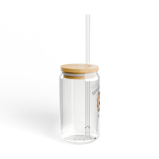 Gorgeous Merch Sipper Glass - 16oz with Bamboo Lid - Perfect for Any Occasion